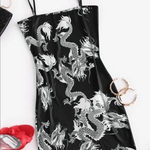 Dragon Print Cami Mini Dress